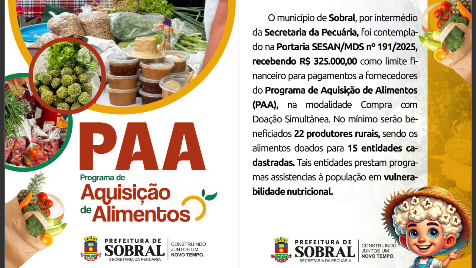 PAA: Apoio ao Produtor, Nutrição para Todos